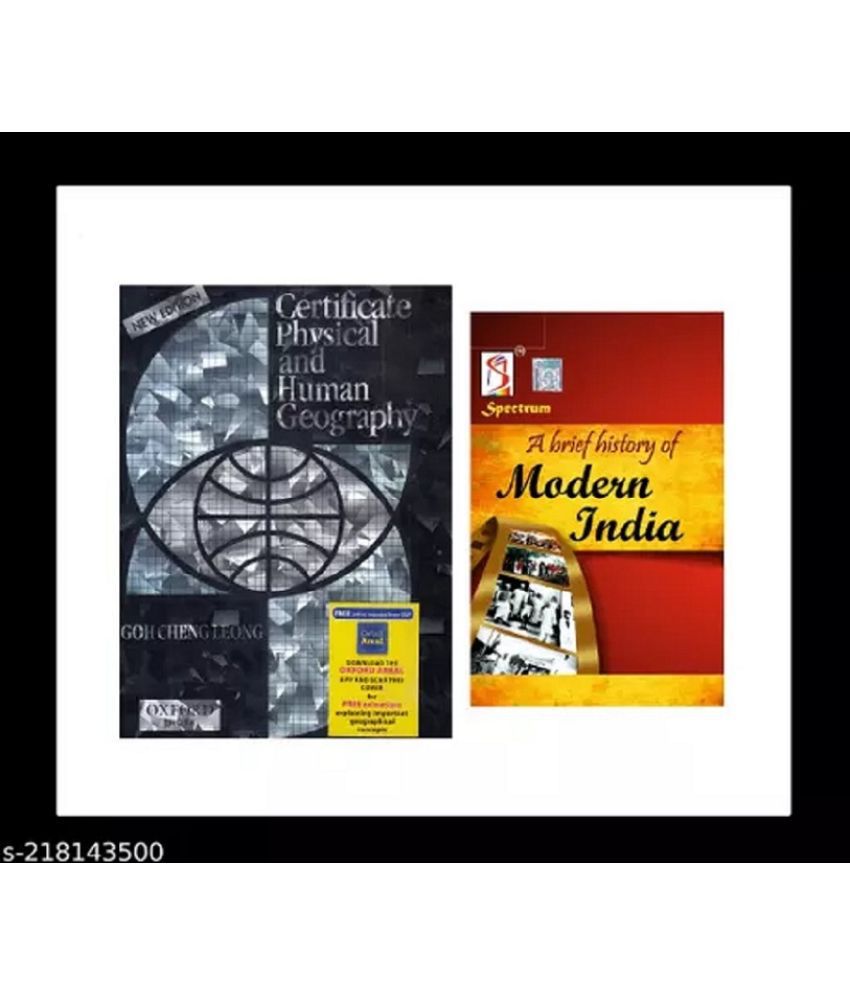     			Gc leong geography book latest edition+ Spectrum A brief history of modern India by Rajiv Ahir | UPSC | Civil Services Exam | State Administrative Exams (Combo of 2 Books)