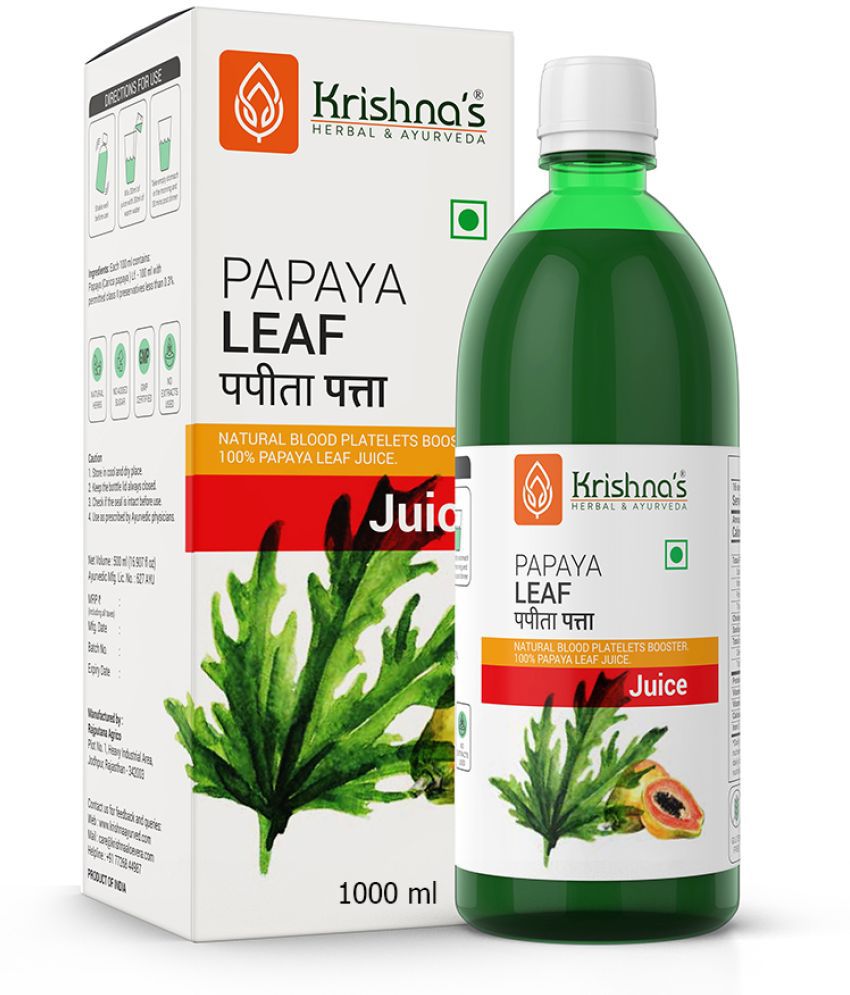     			Krishna's Herbal & Ayurveda Papaya Leaf Juice 1000ml