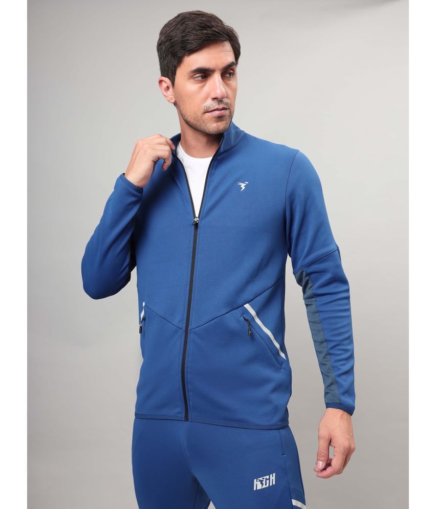     			Technosport Blue Polyester Men's Running Jacket ( Pack of 1 )