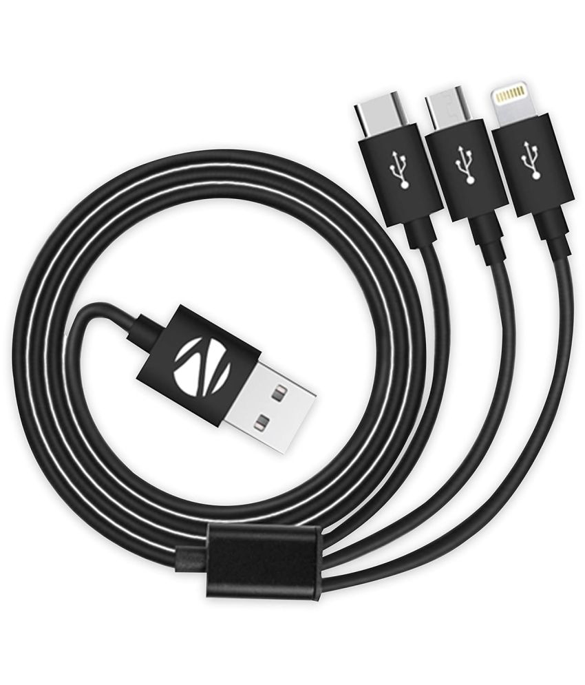     			Zebronics Black 3A Multi Pin Cable 1.5 Meter