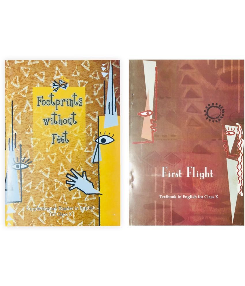     			NCERT Books for Class 10 English (Set of 2 books) First Flight & Footprints Without Feet