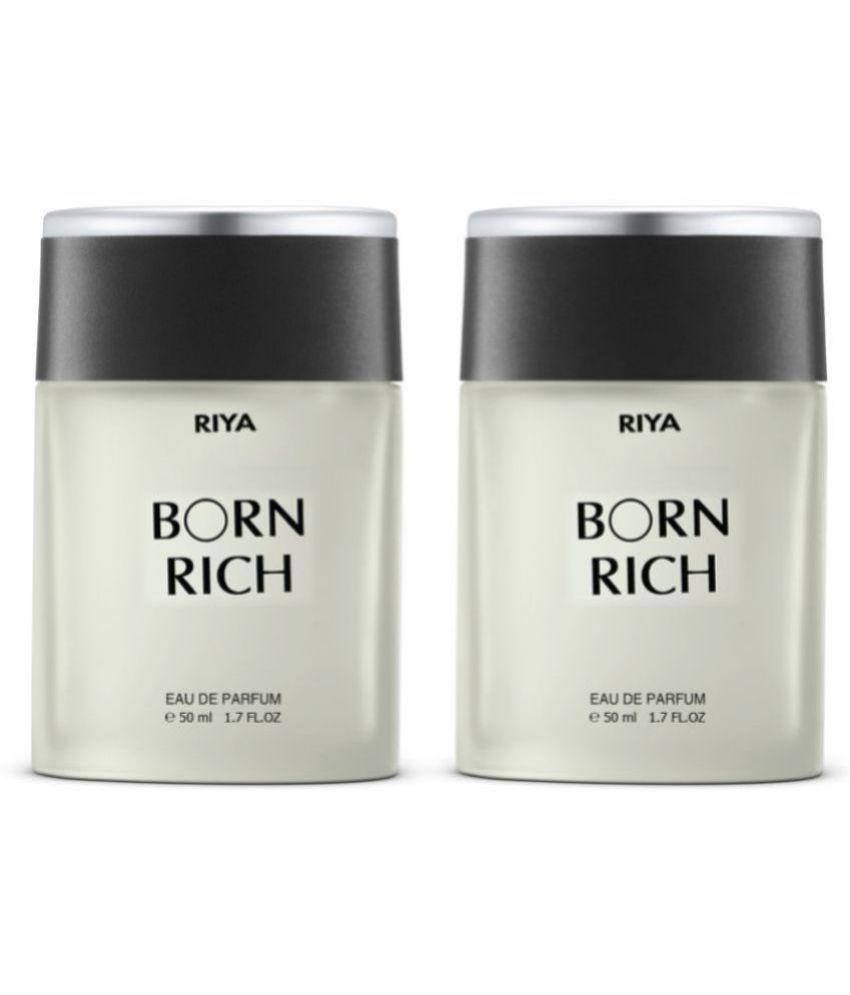     			Riya Born Rich 50 ml Each Eau De Parfum (EDP) Fresh Fragrance For Men (Pack of 2)