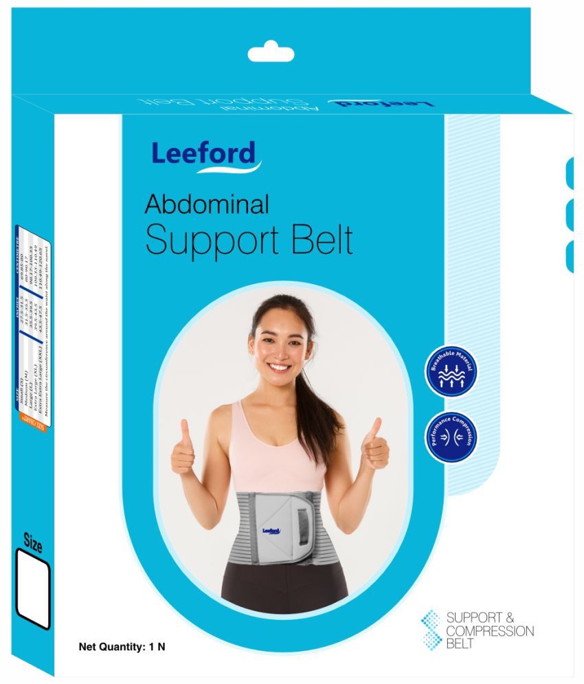     			Leeford Abdominal Belt Abdominal Support Back Pain Support Belt For Men & Women Large-Size