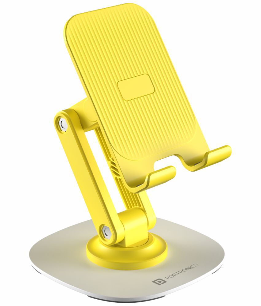     			Portronics Foldable Mobile Stand for Smartphones and Tablets ( Yellow )