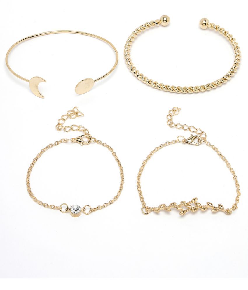     			Scintillare by Sukkhi Gold Bracelet ( Pack of 4 )