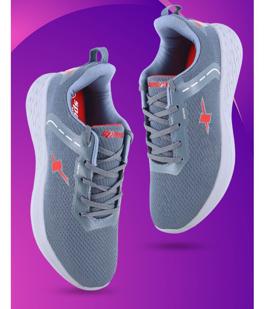     			Sparx SM 806 Light Grey Men's Sports Running Shoes