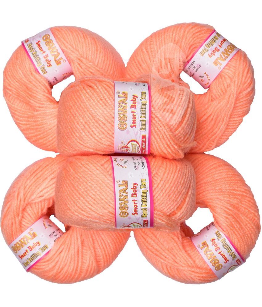     			100% Acrylic Wool Baba (10 pc) Smart Baby 4 ply Wool Ball Hand Knitting Wool/Art Craft Soft Fingering Crochet Hook Yarn, Needle Knitting Yarn Thread Dye  Y