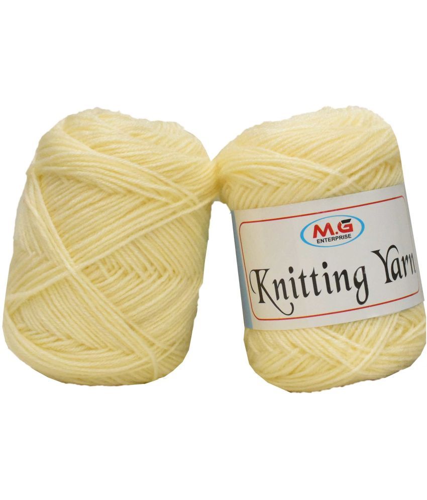     			100% Acrylic Wool  Cream 200 gms - Art-AFB