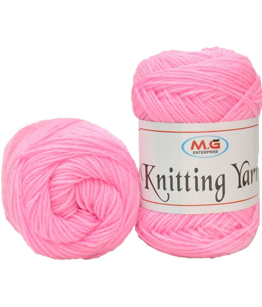     			100% Acrylic Wool  Deep Pink 100 gms - Art-AII