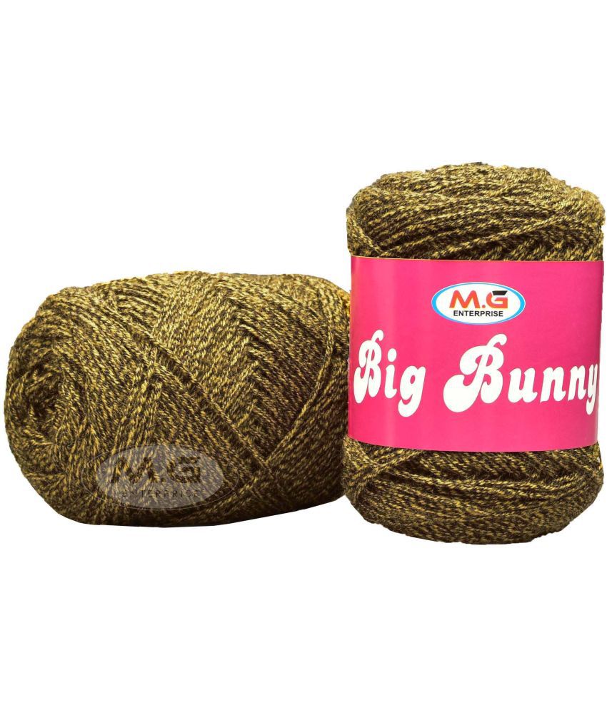     			100% Acrylic Wool  Golden 200 gms Wool Ball Hand knitting wool- Art-ADGI