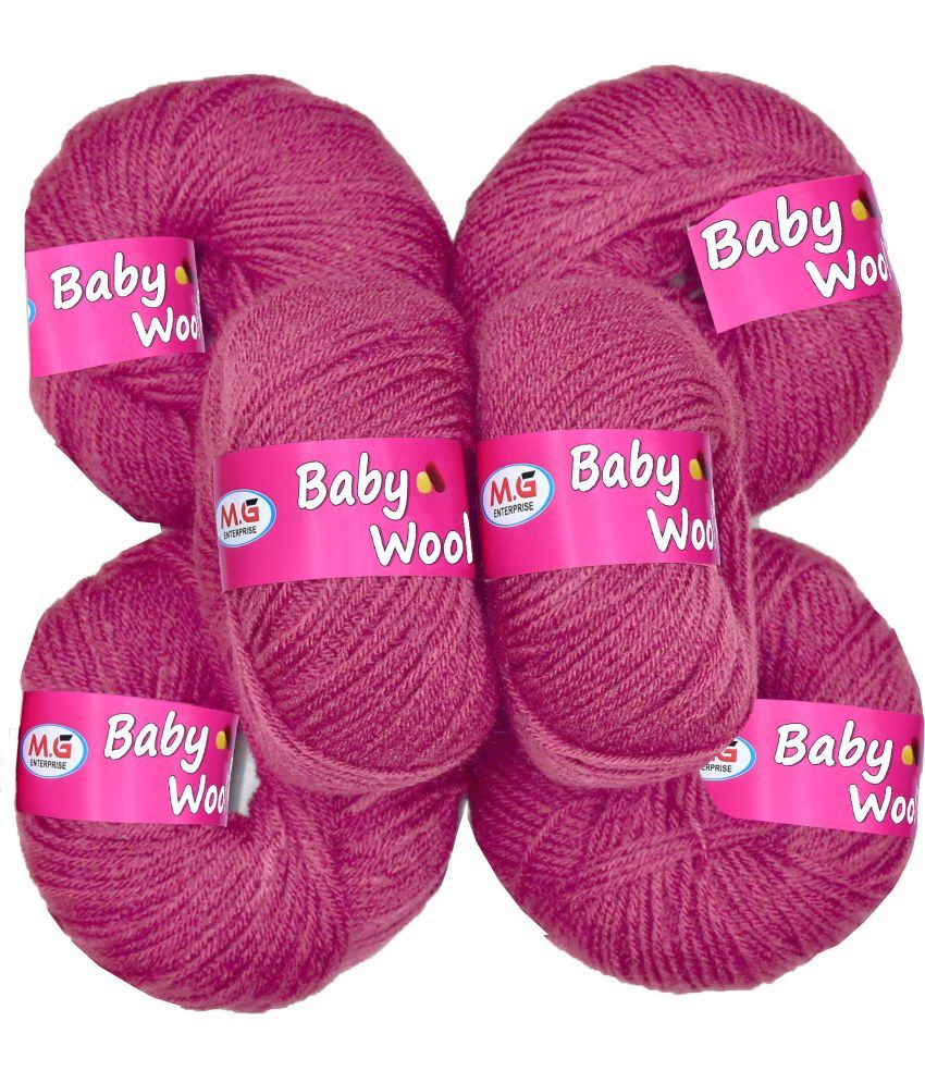     			100% Acrylic Wool  Mustard 6 Pc Baby Wool 4 ply Wool -DA Art-GI