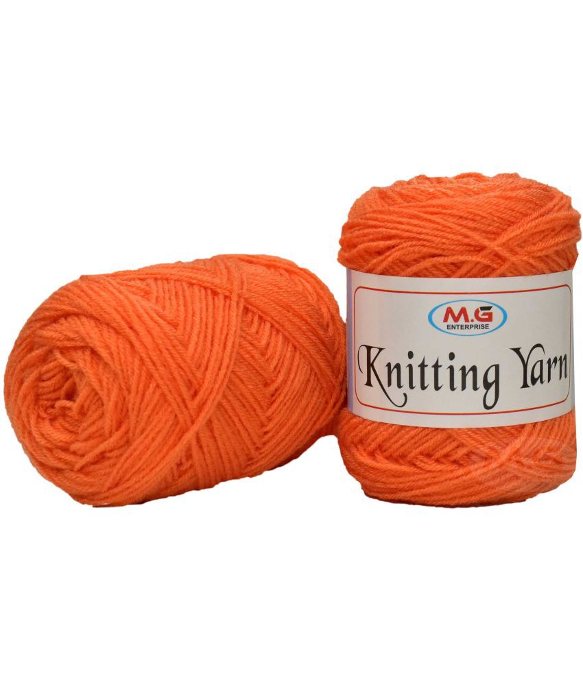     			100% Acrylic Wool  Orange 100 gms - Art-ADAA