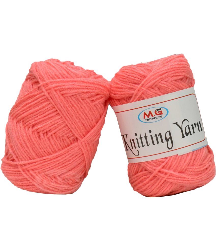     			100% Acrylic Wool  Peach 200 gms - Art-ACCC