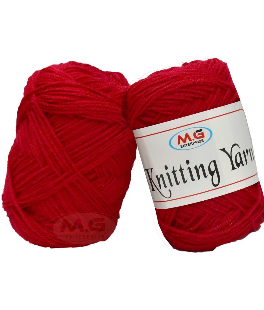     			100% Acrylic Wool  Red 200 gms - Art-AFF