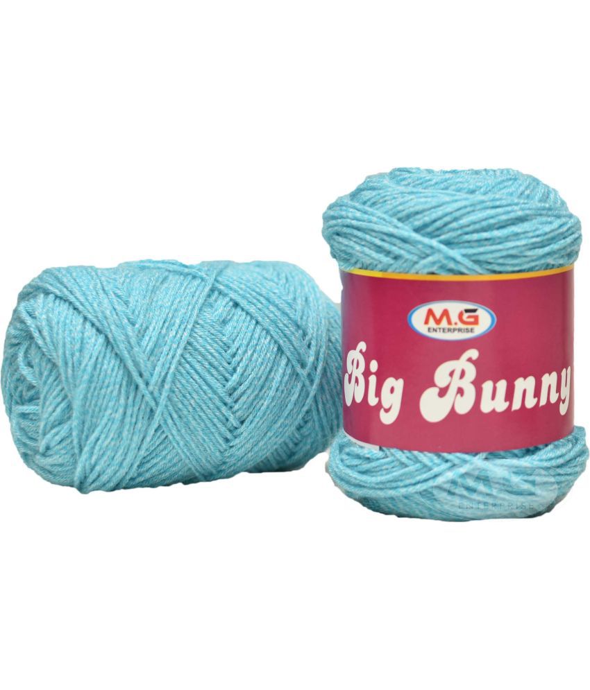     			100% Acrylic Wool  Sky Blue 150 gms Wool Ball Hand knitting wool- Art-ADEG