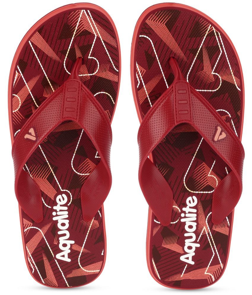     			Aqualite Maroon Men's Daily Slipper