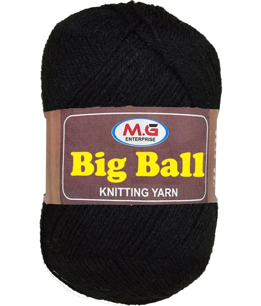     			Bigboss  Black 200 gms Wool Ball Hand knitting wool- Art-AJC