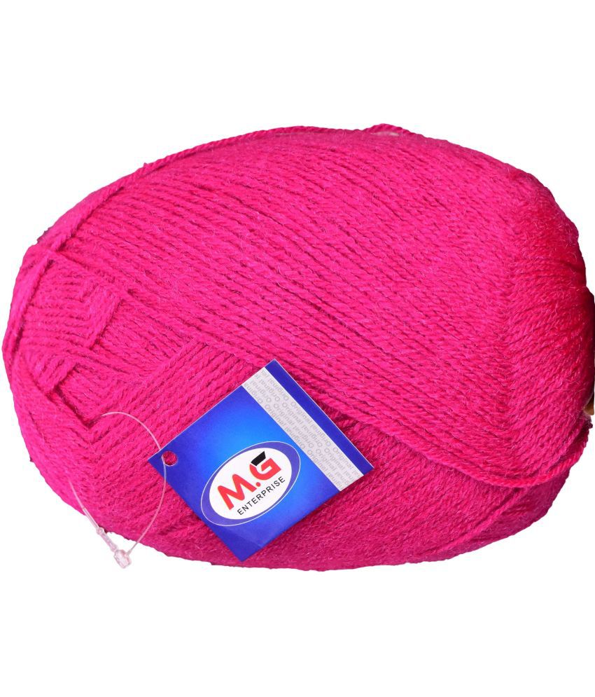     			Bigboss Magenta (600 gm)  Wool Ball Hand knitting wool / Art Craft soft fingering crochet hook yarn, needle knitting yarn thread dye  Q