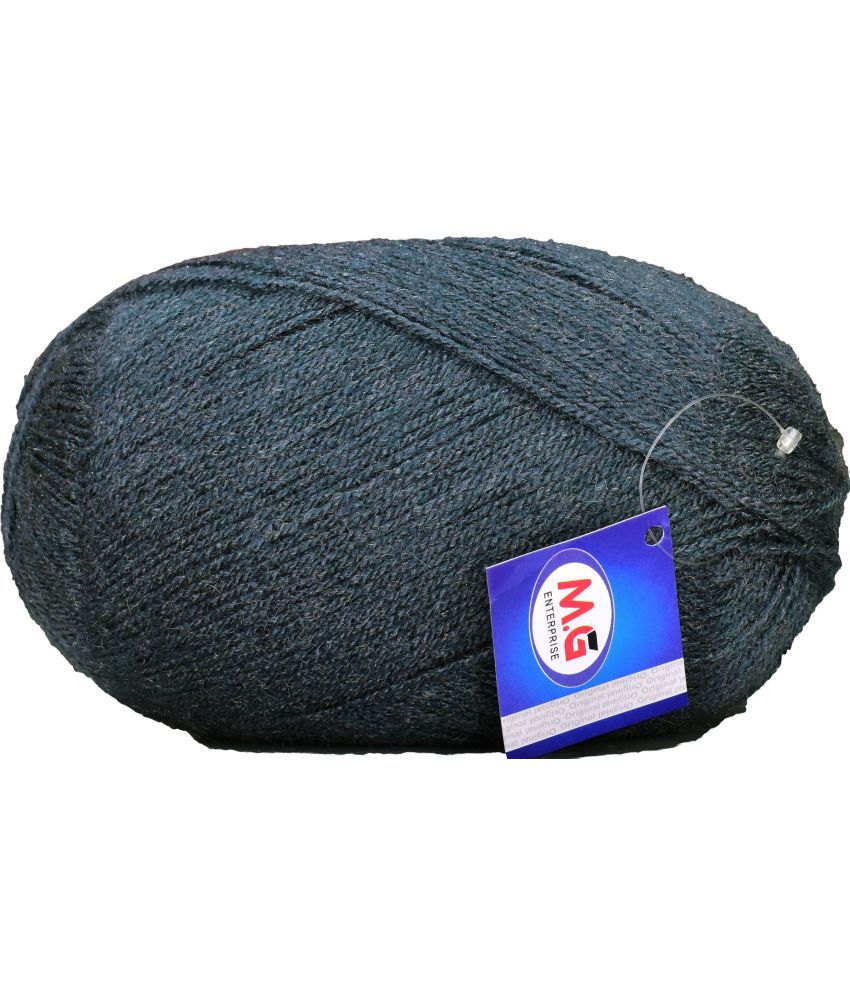     			Bigboss Mouse Grey  (400 gm)  Wool Ball Hand knitting wool / Art Craft soft fingering crochet hook yarn, needle knitting yarn thread dyed