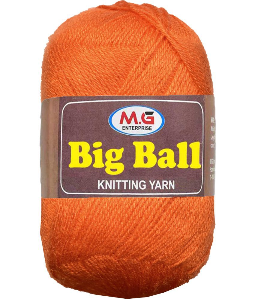     			Bigboss  Orange 200 gms Wool Ball Hand knitting wool- Art-ABB