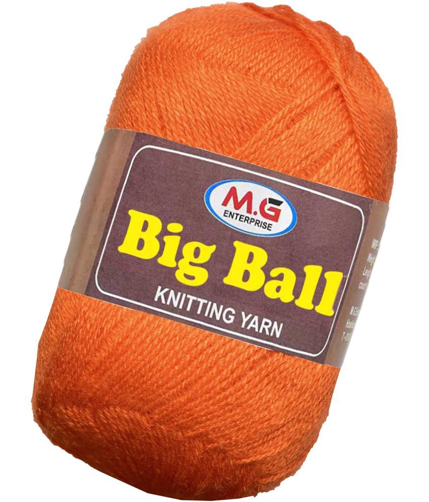     			Bigboss  Orange 400 gms Wool Ball Hand knitting wool- Art-ABB
