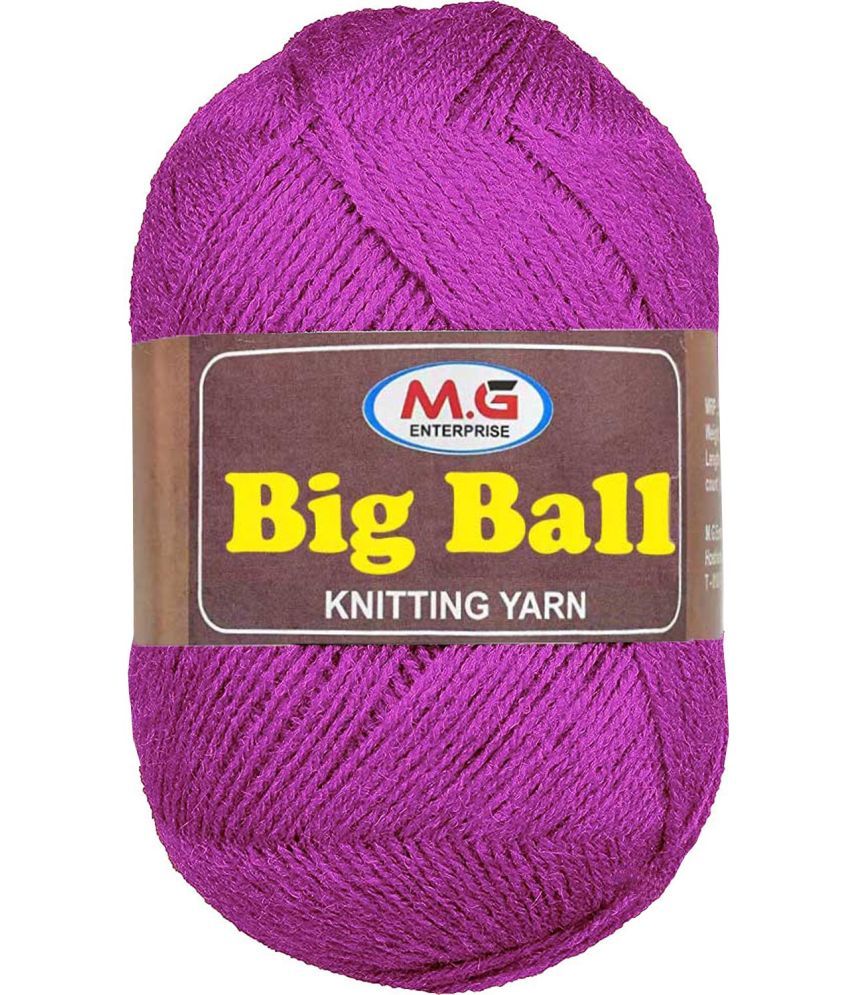     			Bigboss  Purple 200 gms Wool Ball Hand knitting wool- Art-AJG