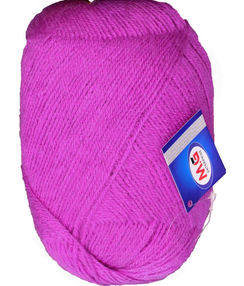     			Bigboss Purple (400 gm)  Wool Ball Hand knitting wool / Art Craft soft fingering crochet hook yarn, needle knitting yarn thread dye  V