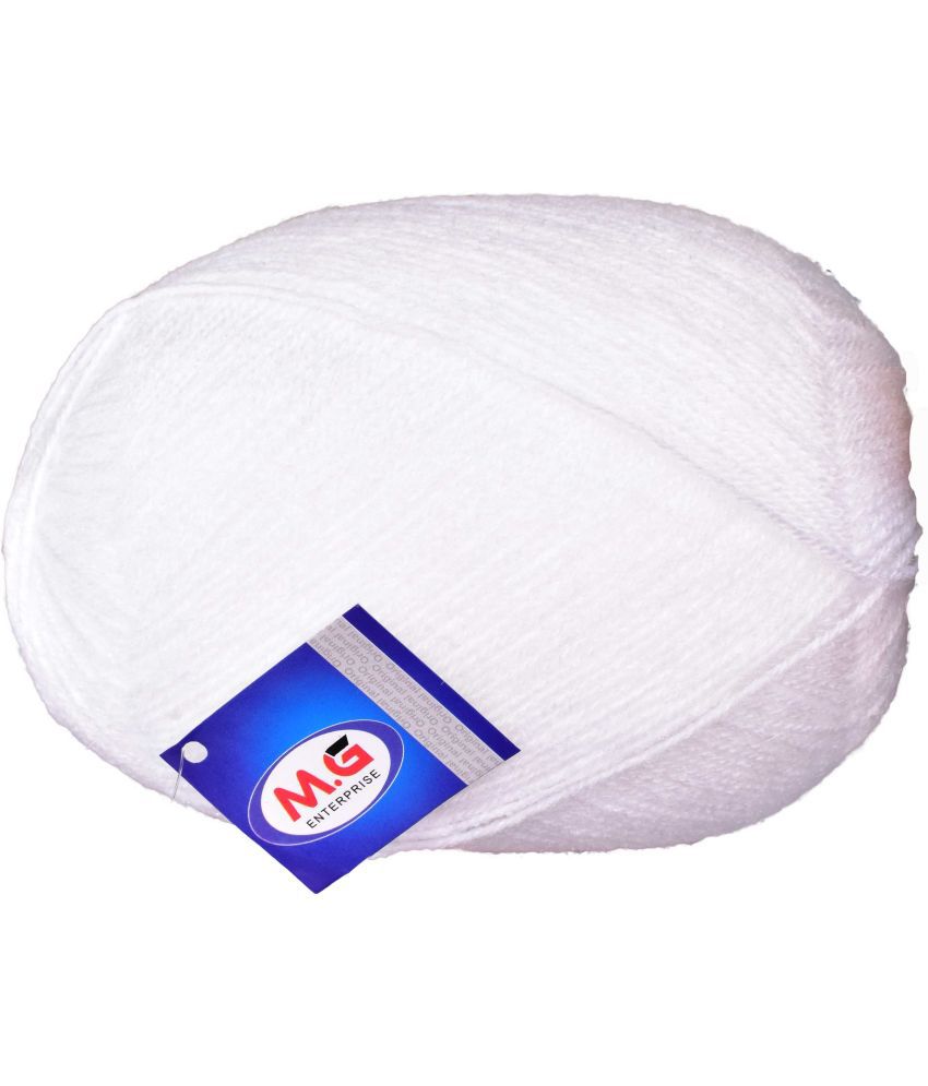     			Bigboss White (600 gm)  Wool Ball Hand knitting wool / Art Craft soft fingering crochet hook yarn, needle knitting yarn thread dye  E