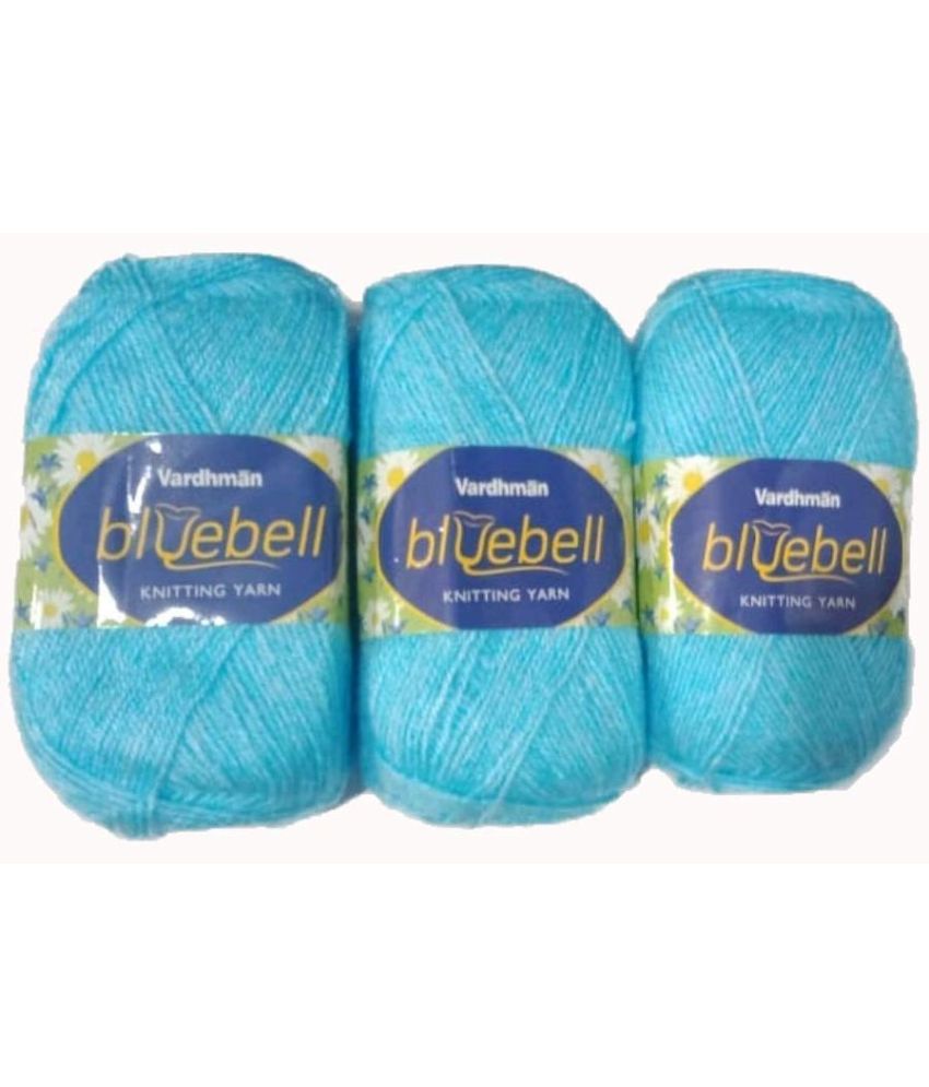     			Bluebell 400 gram Wool Ball Hand Knitting Wool & Art Craft Soft Fingering Crochet Hook Yarn Needles Acrylic Knitting Yarn (100gm Each)
