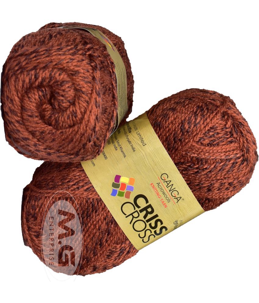     			Criss Cross Salmon (200 gm)  Wool Ball Hand knitting wool / Art Craft soft fingering crochet hook yarn, needle knitting yarn thread dye L MD