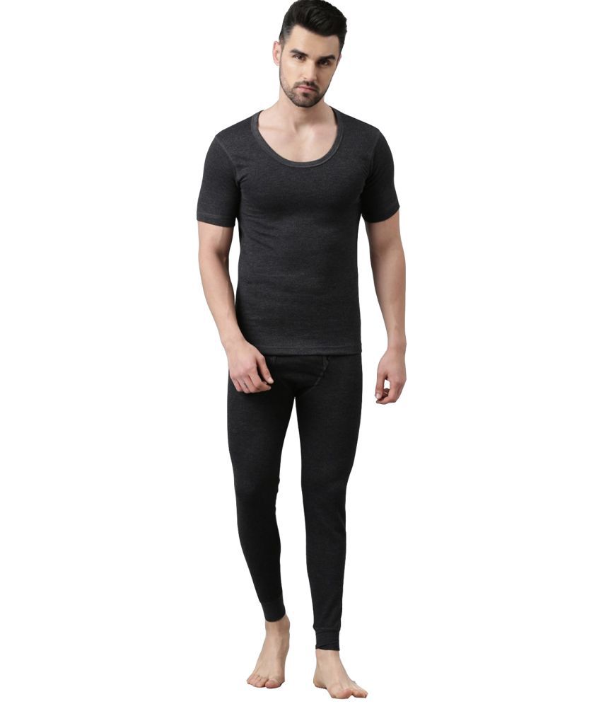     			Dixcy Scott Charcoal Polyester Men's Thermal Sets ( Pack of 1 )