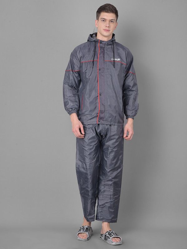     			Dollar Grey Polyester Men's Rain Suit ( Pack of 1 )