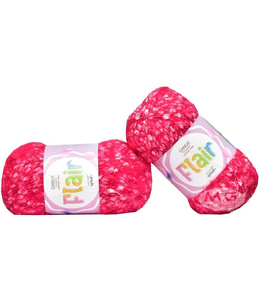     			GAN GA Flair  Magenta 200 gms Wool Ball Hand knitting wool -E Art-AEFE