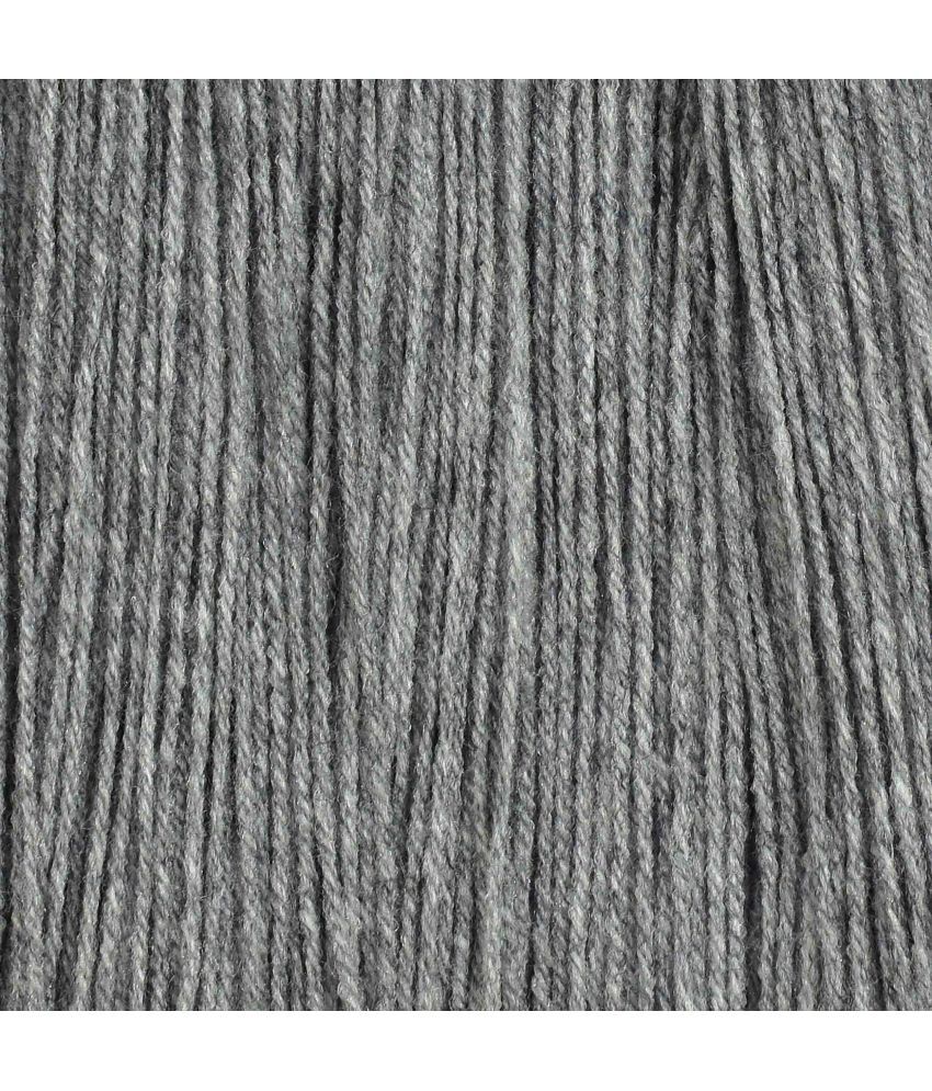     			H VARDHMAN Knitting Yarn Wool Li Steel Grey 200 gm By H VARDHMA  WD