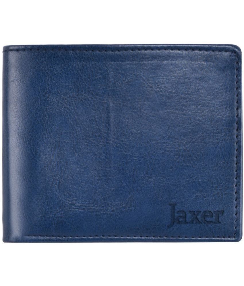     			Jaxer Blue Faux Leather Men's Regular Wallet ( Pack of 1 )