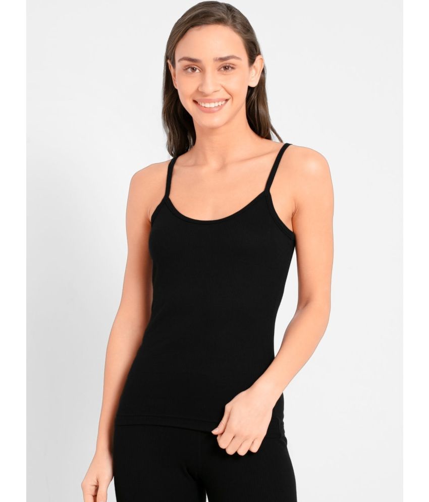     			Jockey 2501 Women Super Combed Cotton Rich Thermal Camisole with Stay Warm Technology - Black