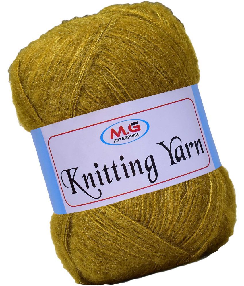     			Knitting Wool Yarn, Soft Fancy Feather Wool  Mehndi Mix 500 gm- Art-ABCJ