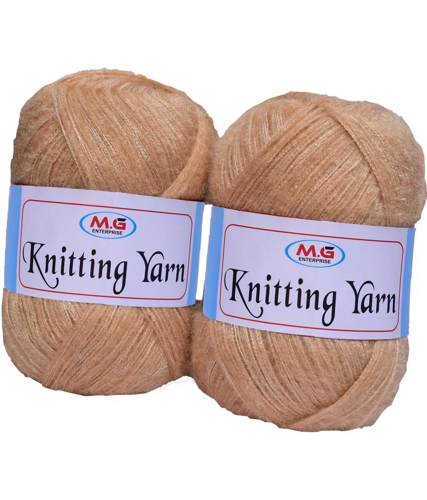     			Knitting Wool Yarn, Soft Fancy Feather Wool  SKin 400 gm- Art-HDH