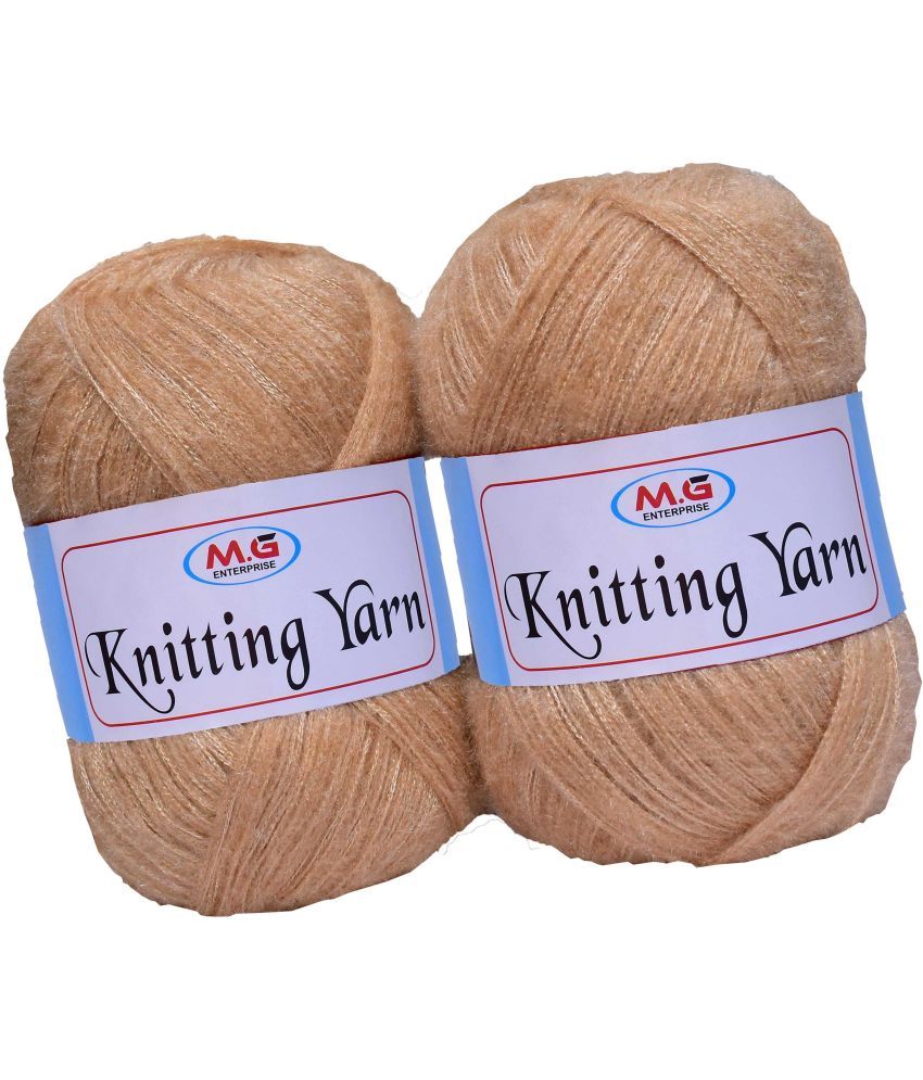     			Knitting Wool Yarn, Soft Fancy Feather Wool  SKin 500 gm- Art-HDH