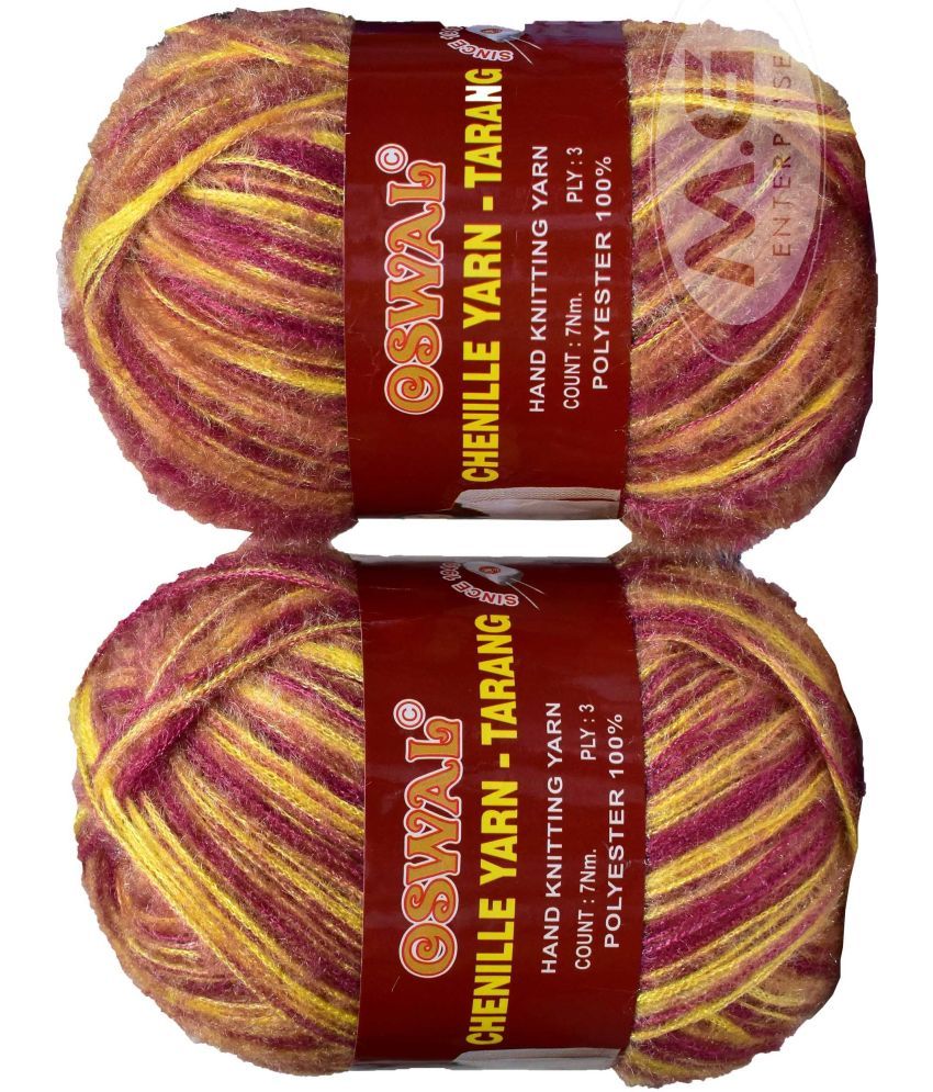     			Knitting Wool Yarn, Soft Tarang Feather Wool Ball Pancy 400 gm  Best Used with Knitting Needles, Soft Tarang Wool Crochet NeedlesWool Yarn for Knitting