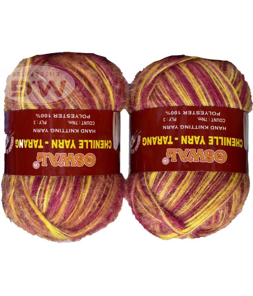     			Knitting Wool Yarn, Soft Tarang Feather Wool Ball Pancy 300 gm  Best Used with Knitting Needles, Soft Tarang Wool Crochet NeedlesWool Yarn for Knitting. By Oswa W XH