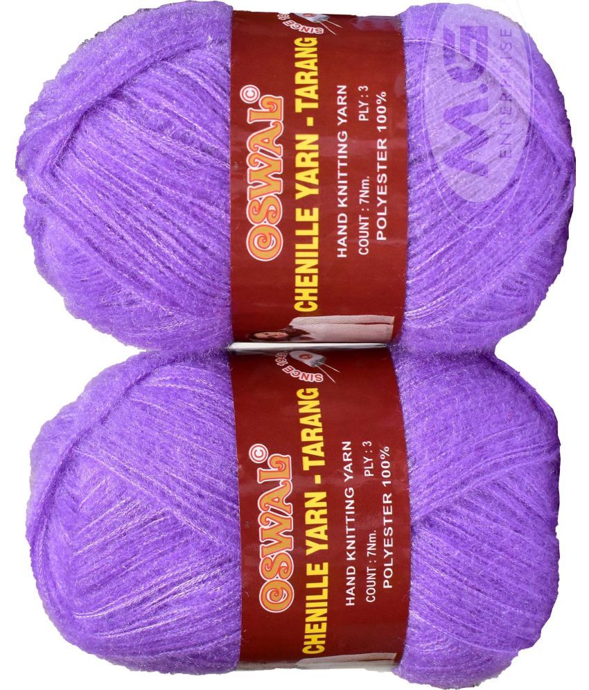     			Knitting Wool Yarn, Soft Tarang Feather Wool Ball Iris 400 gm  Best Used with Knitting Needles, Soft Tarang Wool Crochet NeedlesWool Yarn for Knitting