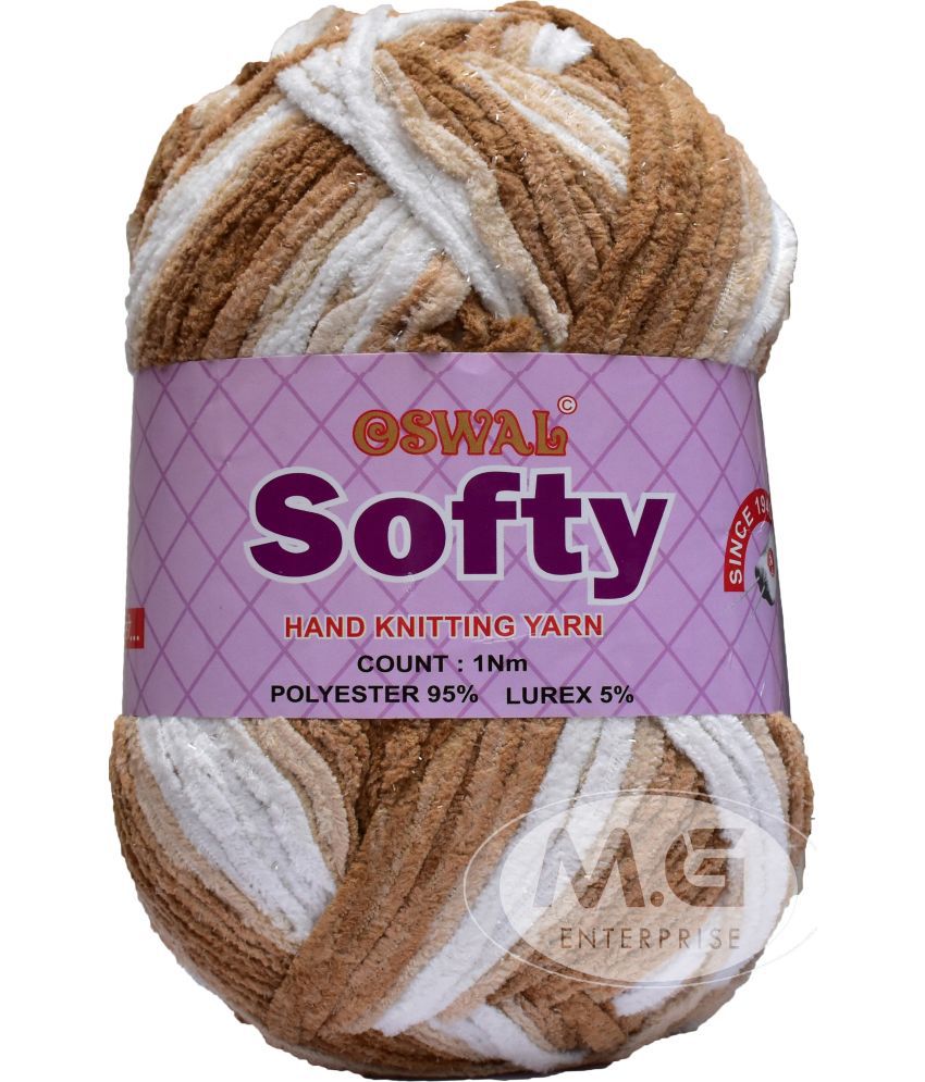     			Knitting Yarn Thick Chunky Wool, Softy Rogut WL 600 gm  Best Used with Knitting Needles, Crochet Needles Wool Yarn for Knitting. By Oswa K LG