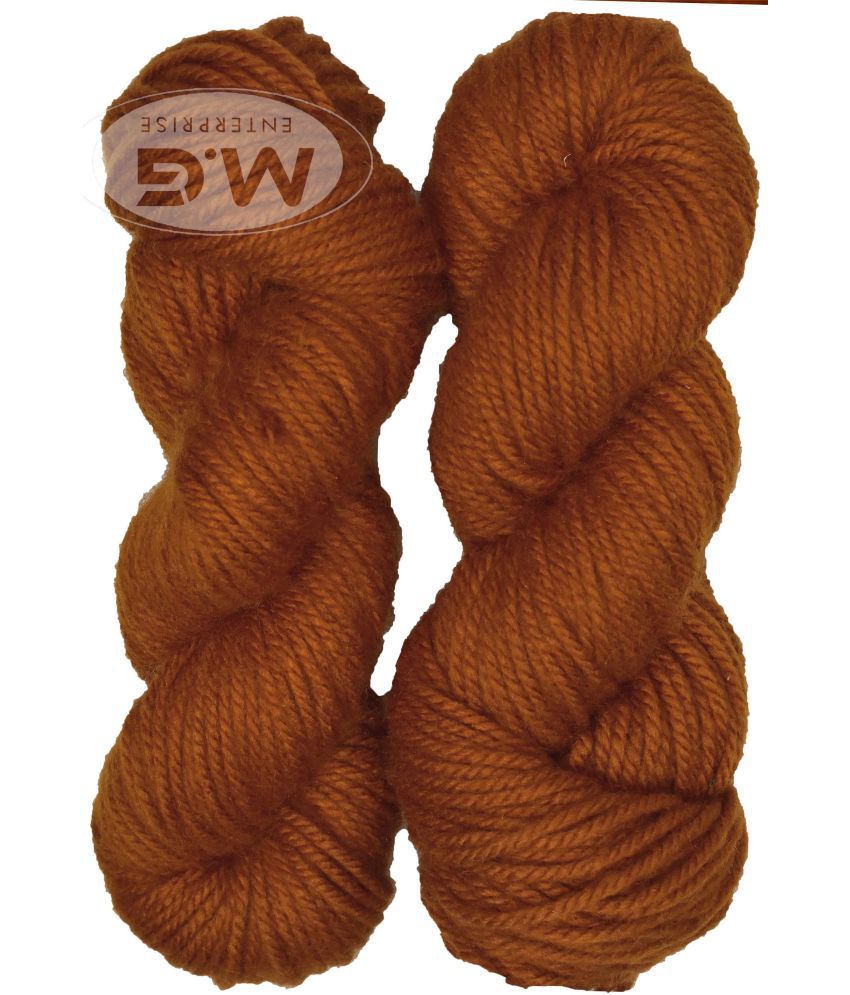     			Knitting Yarn Thick Chunky Wool, Varsha Brown 300 gm  Best Used with Knitting Needles, Crochet Needles Wool Yarn for Knitting. By Oswal Y ZC