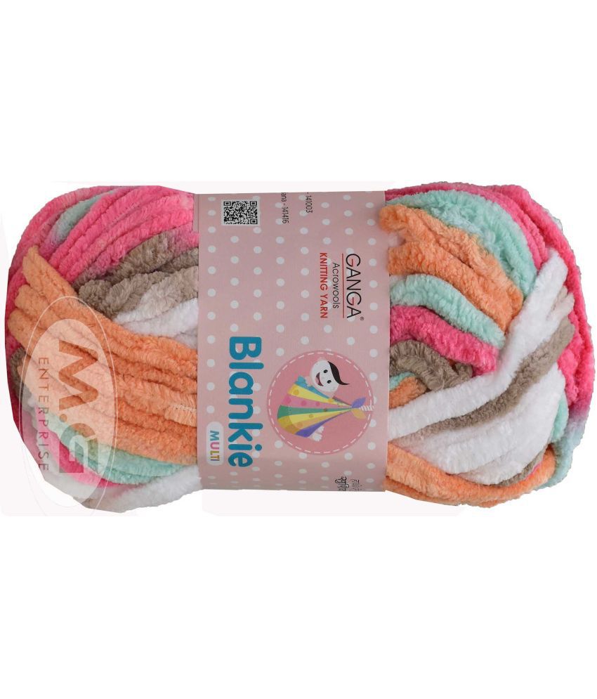     			Knitting Yarn Thick Chunky Wool, Blankie Carnation 300 gm  Best Used with Knitting Needles, Crochet Needles Wool Yarn for Knitting, With Needle.- J KJ