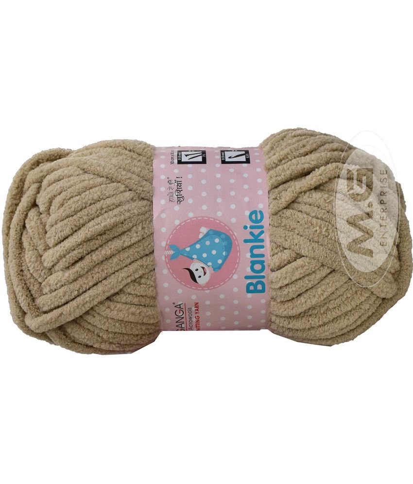     			Knitting Yarn Thick Chunky Wool, Blankie Skin 500 gm  Best Used with Knitting Needles, Crochet Needles Wool Yarn for Knitting, With Needle.- M NI