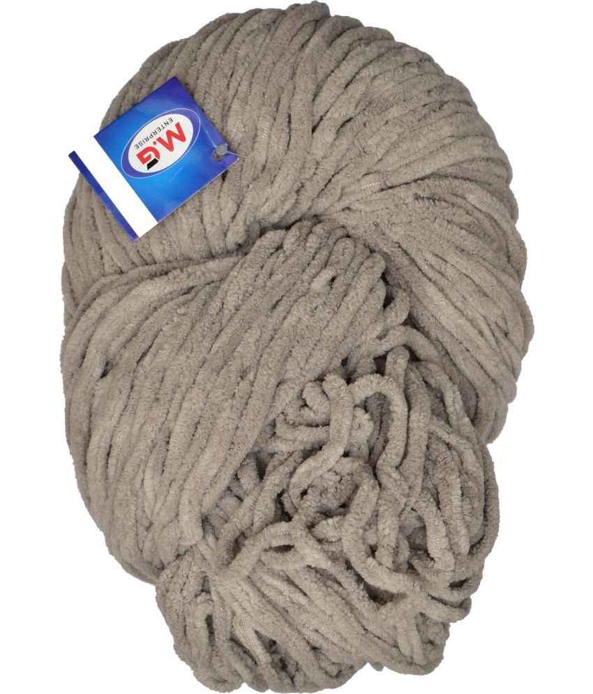     			Knitting Yarn Thick Chunky Wool, Velvety Mouse grey 300 gm  Best Used with Knitting Needles, Crochet Needles Wool Yarn for Knitting. By Gang Z AB