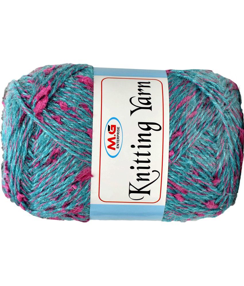     			Knitting Yarn Thick Chunky Wool  Teal 300 gm Knitting Needles. Art-IJD