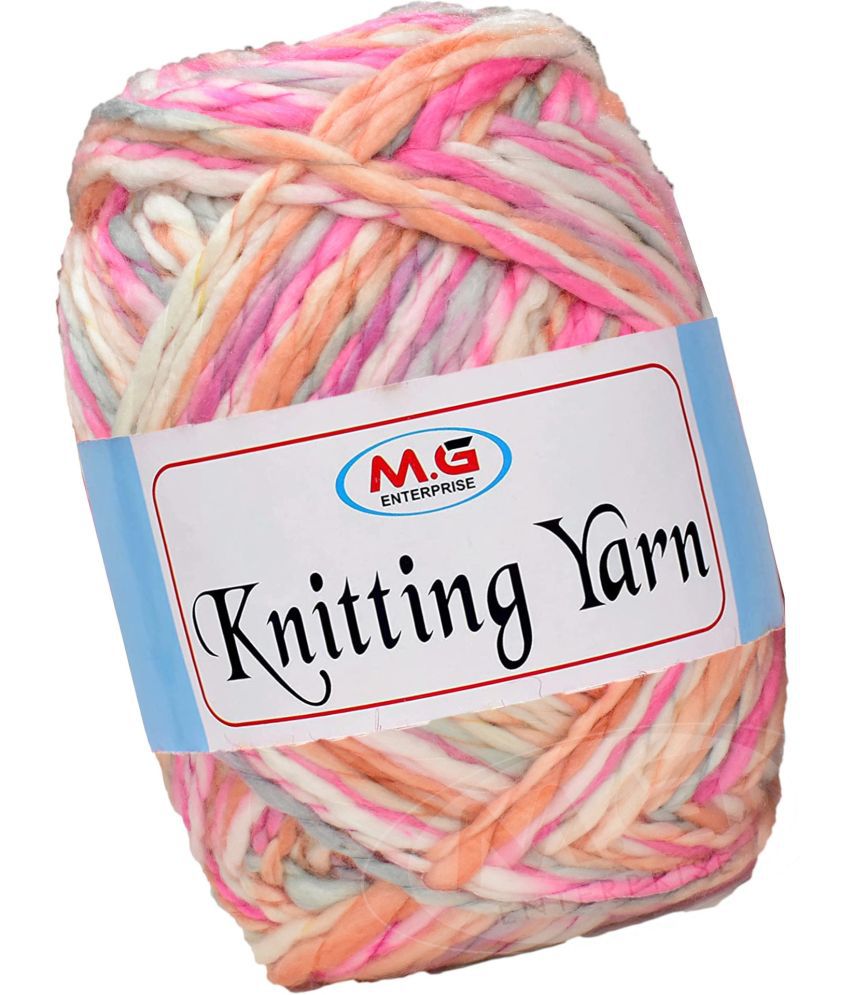     			Knitting Yarn Thick Chunky Wool,Sumo  Pink Grey  600 gms-DB Art-IFB