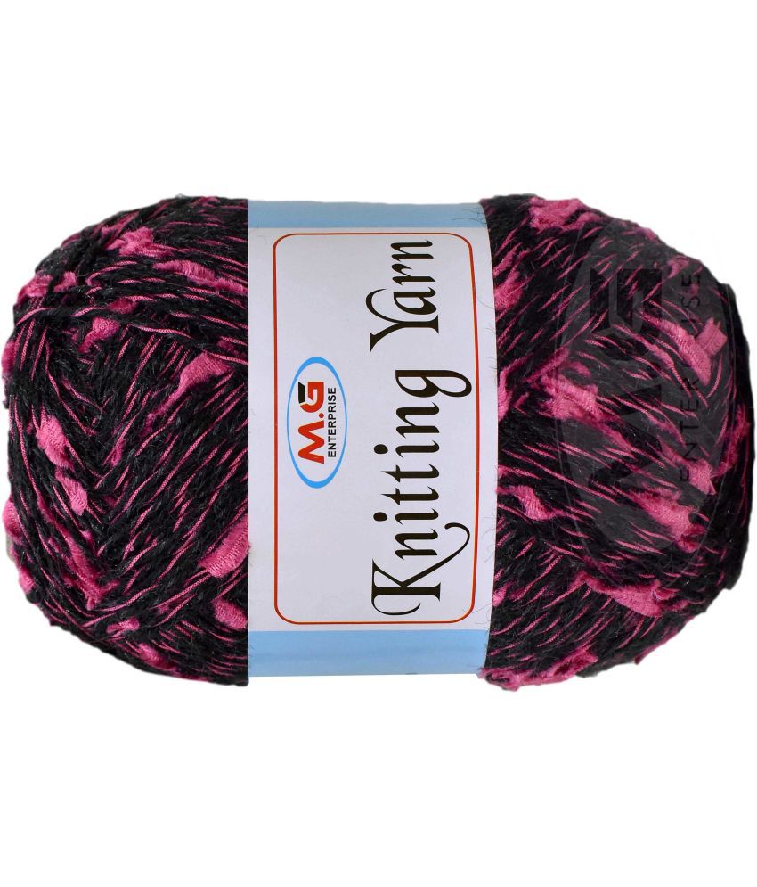     			Knitting Yarn Thick Chunky Wool  Black Cherry 300 gm Knitting Needles. Art-IJF
